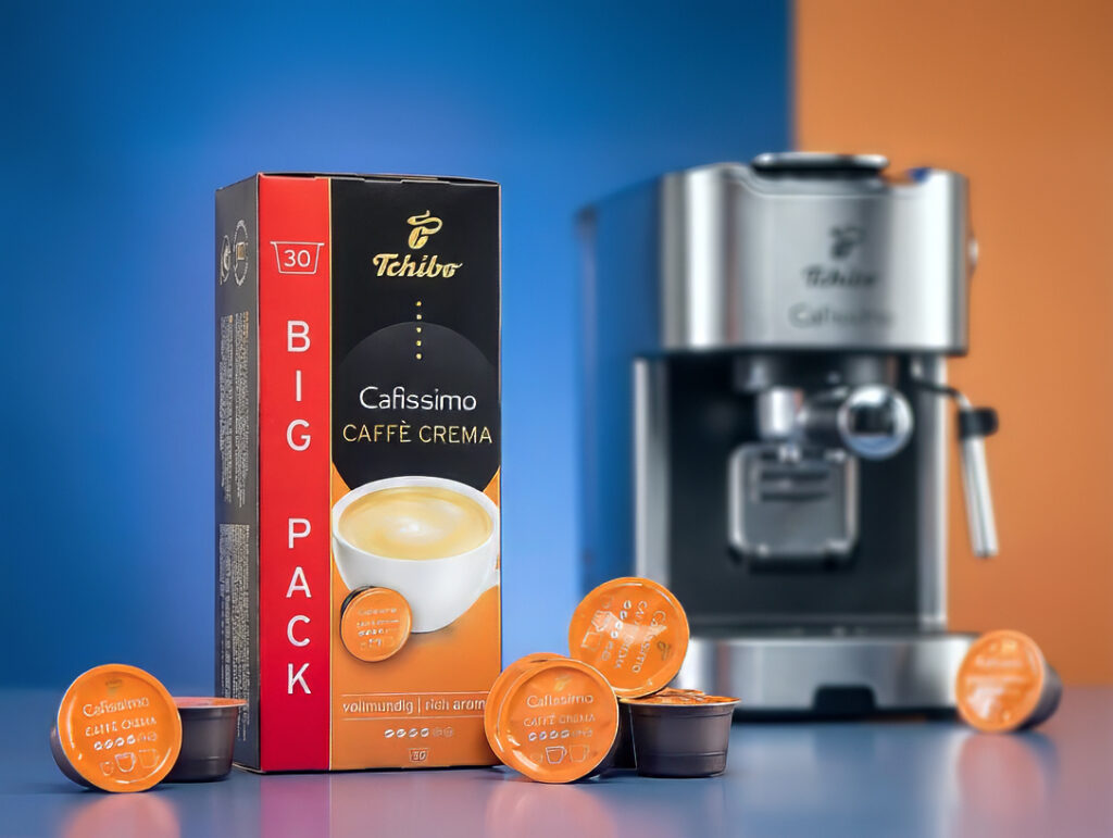 Kaffee Tabs, Kaffeemaschine