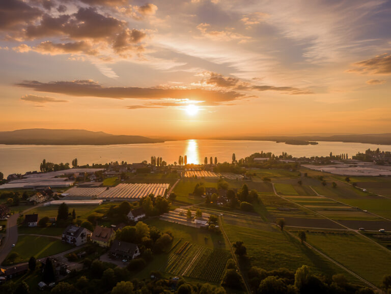 Insel Reichenau, Sonnenuntergang