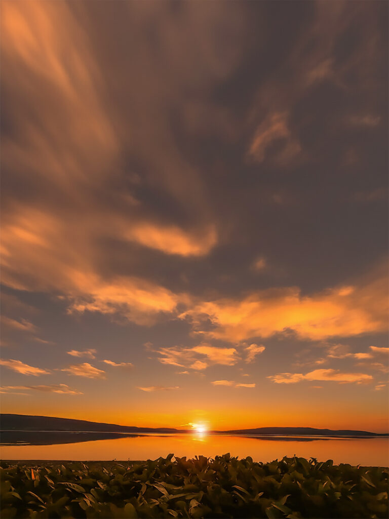 Campingplatz Sandseele, Sonnenuntergang